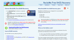 Desktop Screenshot of freeraidrecovery.com