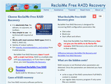 Tablet Screenshot of freeraidrecovery.com